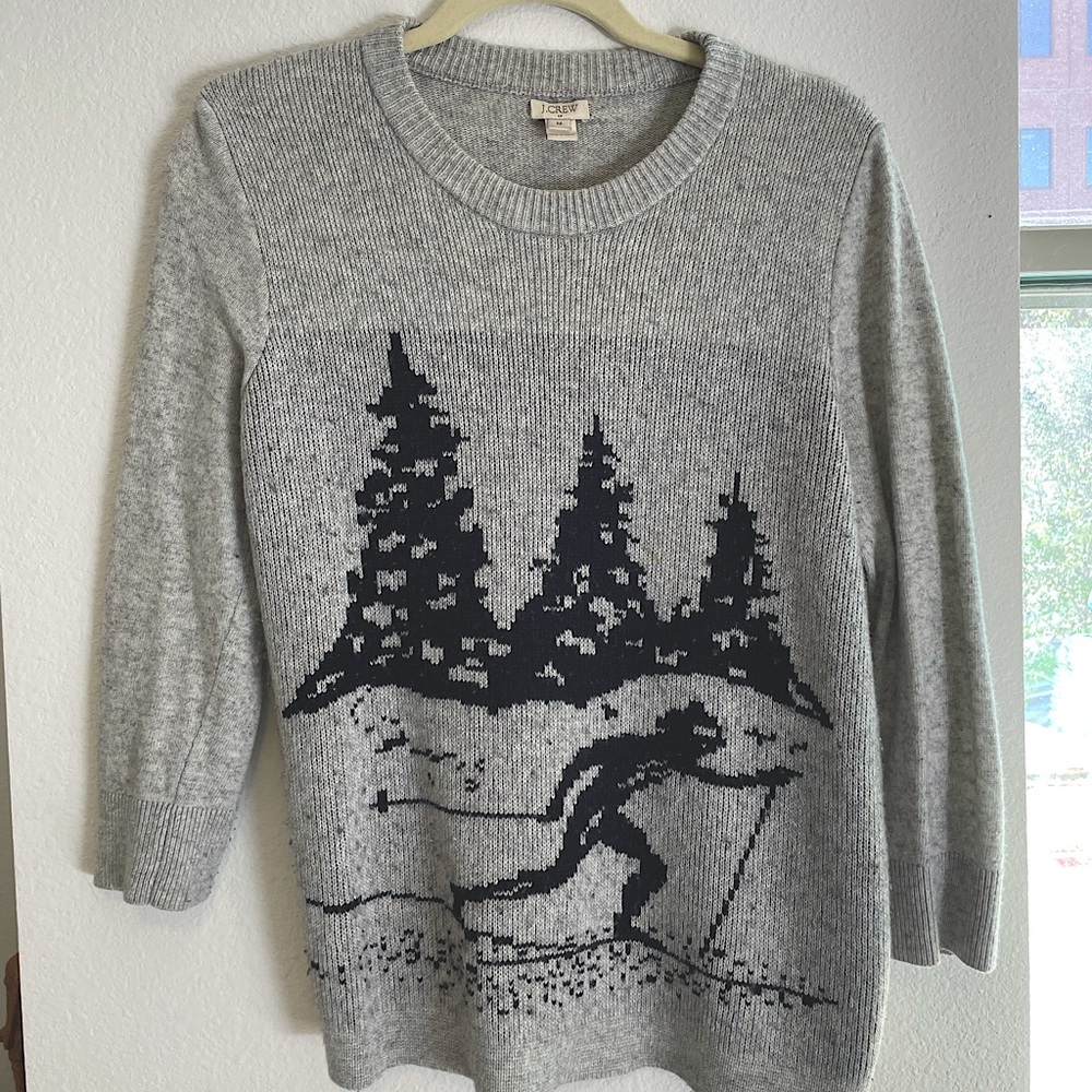 J. Crew Merino Wool Sweater with 3/4 Sleeve